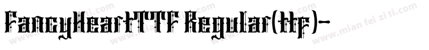 FancyHeartTTF Regular(ttf)字体转换